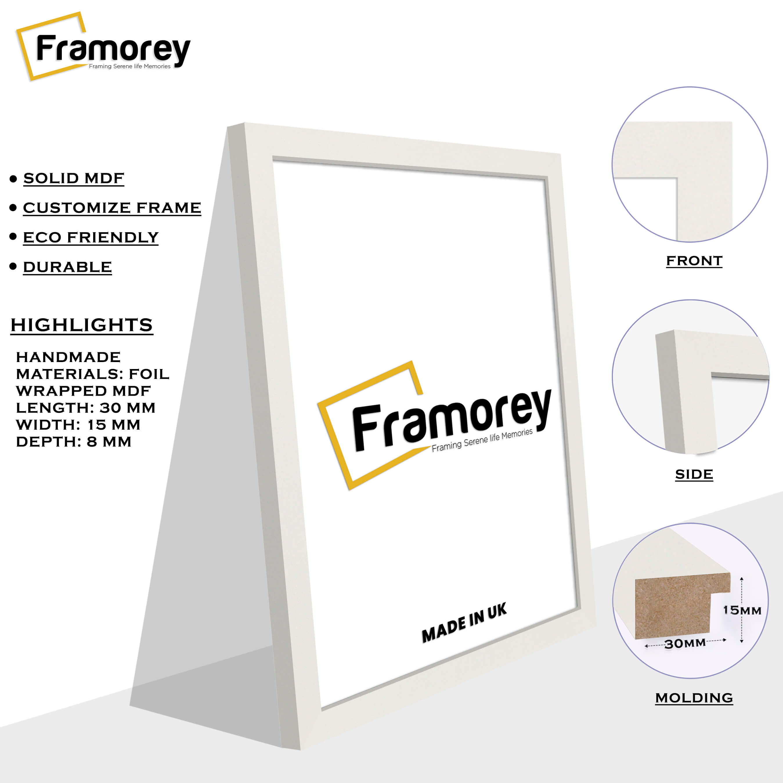 White Picture Frame Wall Decor Frames