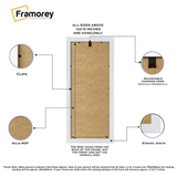 Panoramic White Picture Frame Rockstar Wall Art Frame With Ivory Mount
