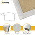 close view of White Sparkle Photo frame featuring side view texture and molding view