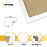 Thin Matt Panoramic White Picture Frame Poster Frames