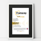 Thin Style White Photo Frames With Black Mount
