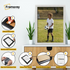 Step-by-step guide showing how to insert a photo into a White picture frame